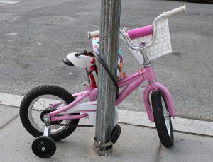 pink tricycle