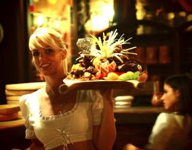 pretty waitress - medieval feast