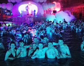 spa party for stag do in Budapest